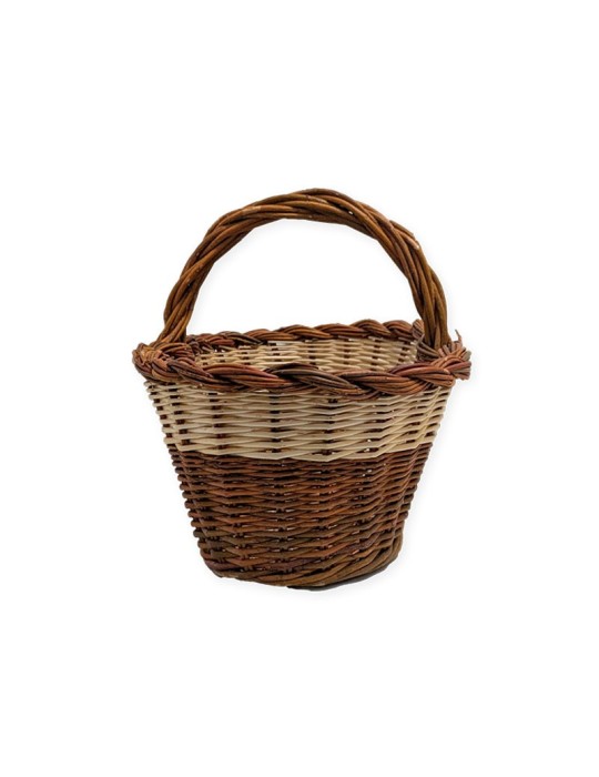 Wicker and Reed Mushroom Basket N5 | Traditional...
