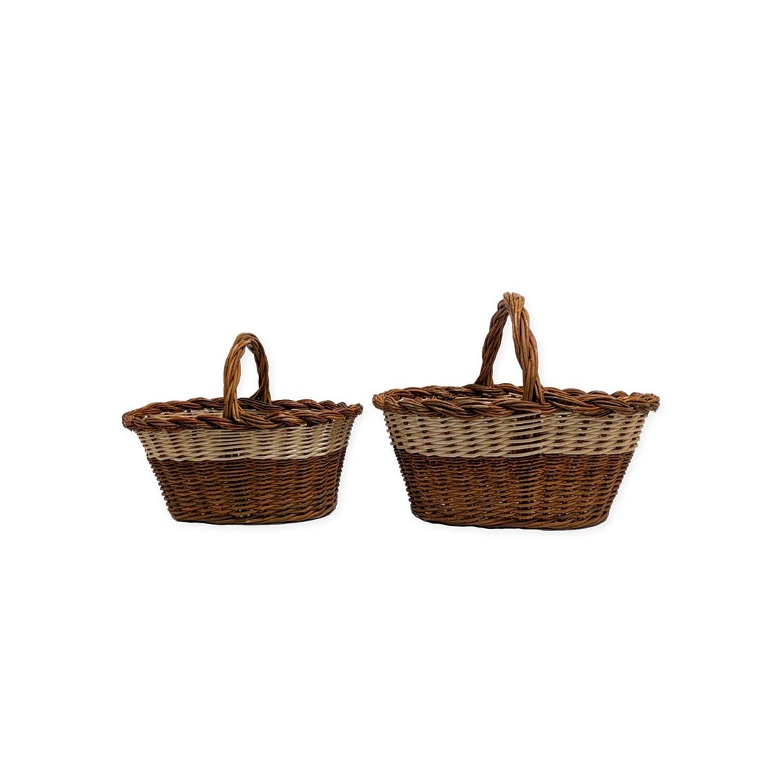Wicker and Reed Mushroom Basket N9 - Elegant & Functional