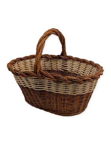 Panier Ovale Champignons Osier Rotin N9 2