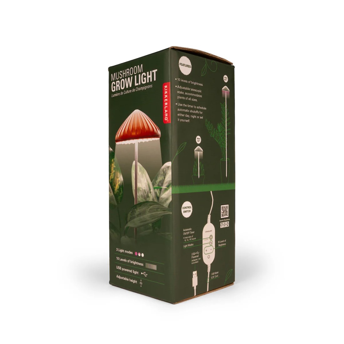 Mushroom-shaped grow light