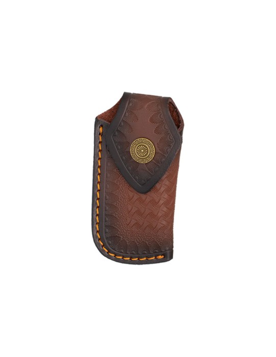 Braunes Lederetui für Messer 12 cm