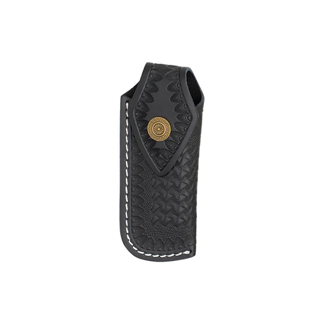 Black Leather Sheath for 16 cm Pocket Knives