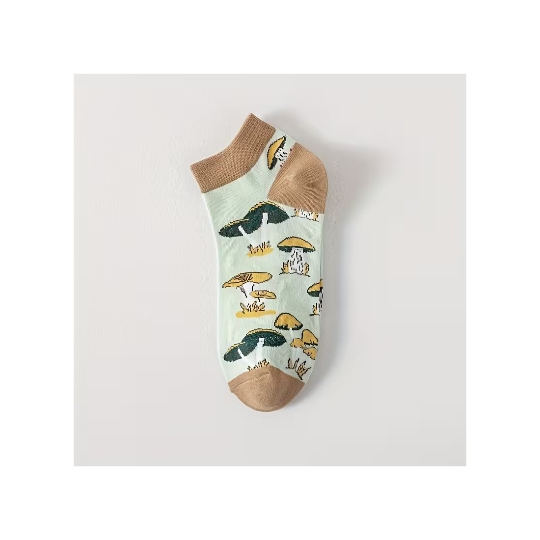 5er-Pack kurze Socken mit Pilzmuster