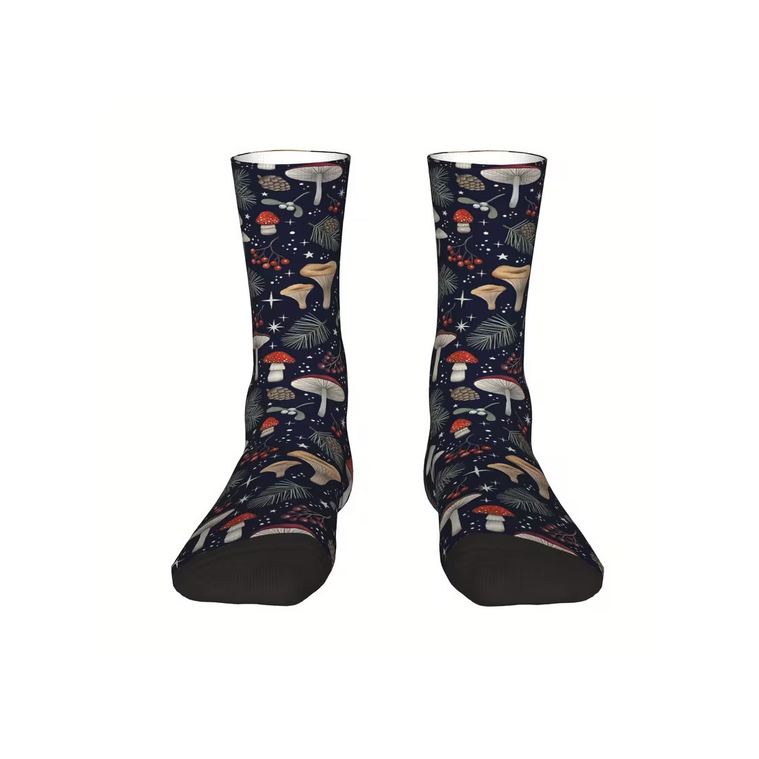 Meias estampadas com cogumelos 11