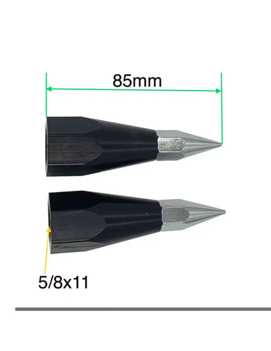 Metal tip with internal thread