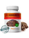 Coriolus versicolor extract capsules 50% polysaccharides, Turkey Tail veterinary supplement, 90 veg caps.