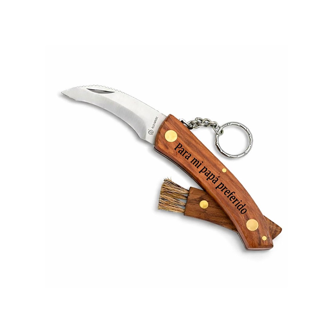 Navaja Personalizada para Setas con Cepillo y Funda