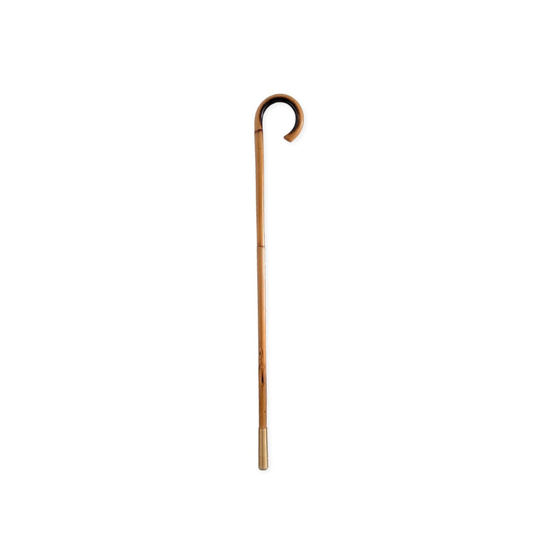 Rush Cane with Brass Collar - Durable & Stylish Support