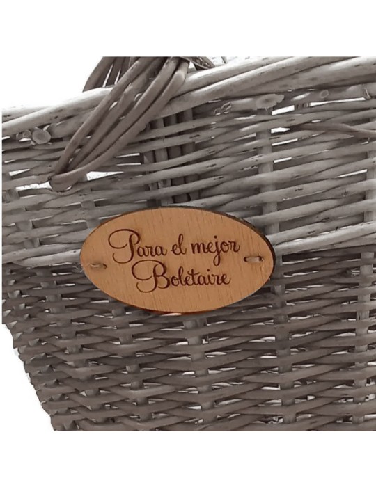 Placa Grabada Personalizada para Cestas Únicas