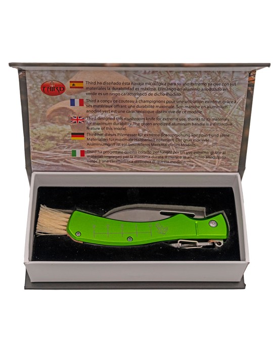 Third N207 Mushroom Knife | aluminum ruler brush