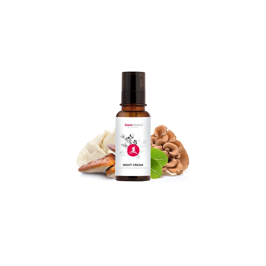 Crema notte rigenerante con Reishi e Maitake per pelle normale e mista.