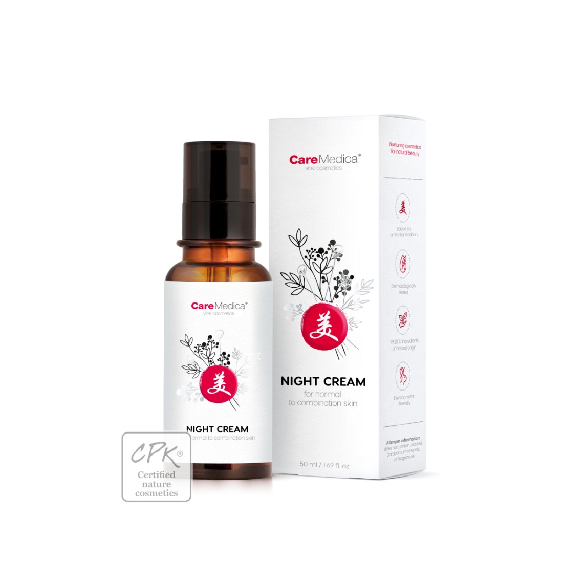 Creme de noite, pele normal, com Reishi e Maitake