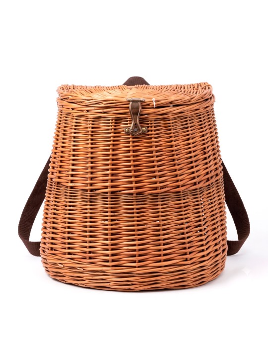 Cesto Mochila Vime para Cogumelos - Transportável e...