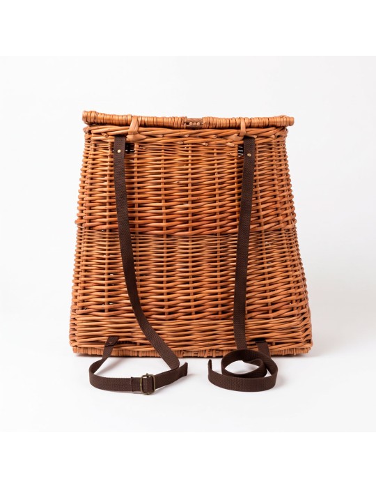 Borsa Cesto Canestro Vimini Trasportabile per Funghi