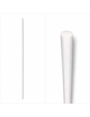 Vara de fibra blanca