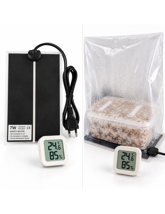 Pack "Easy Grow" manta térmica + termohigrómetro