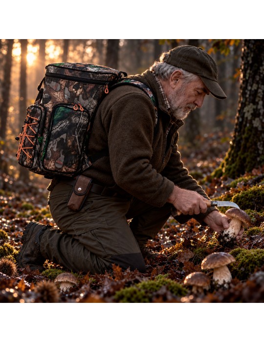 Pilzpack: Rucksack & Opinel-Schere – Ideal für Pilzsammler