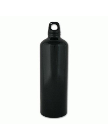 Botella de aluminio 1 l. Negro