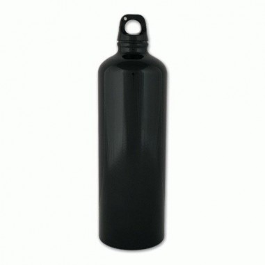 Botella de aluminio 1 l. Negro