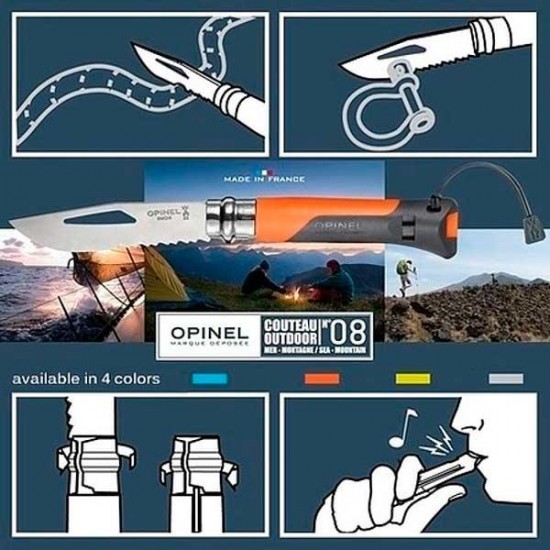 Opinel Outdoor orange pocket knife