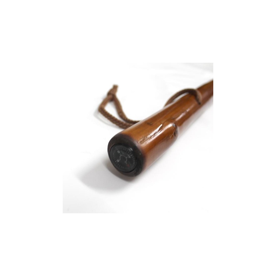 Wooden cane with compass