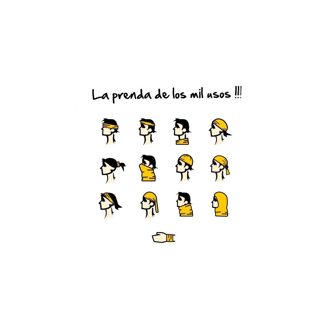 Braga para cuello modelo Cibarius