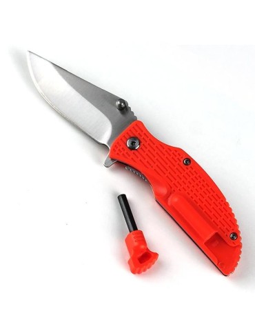 Navaja con pedernal naranja 2