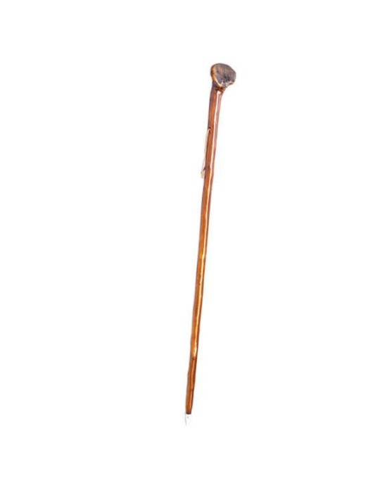 Canne marron foncé avec matraque Canne marron foncé avec matraque