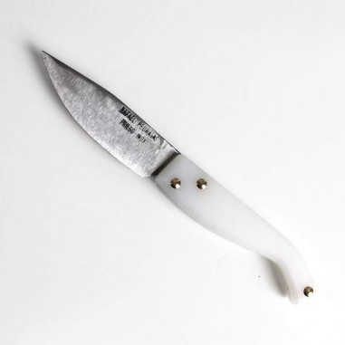 Couteau de poche - canif en buis pyrogravé