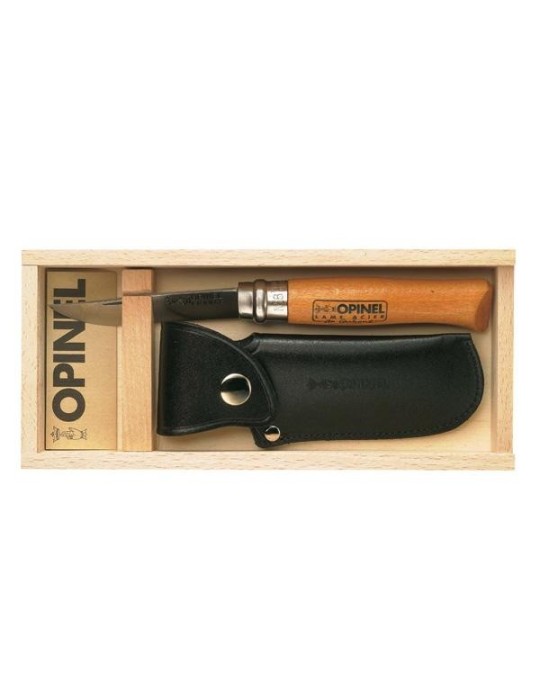 OPINEL Estuche nº8 carbono + funda piel OPINEL Estuche nº8 carbono + funda piel