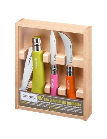 Opinel 3 gardener knives case 2