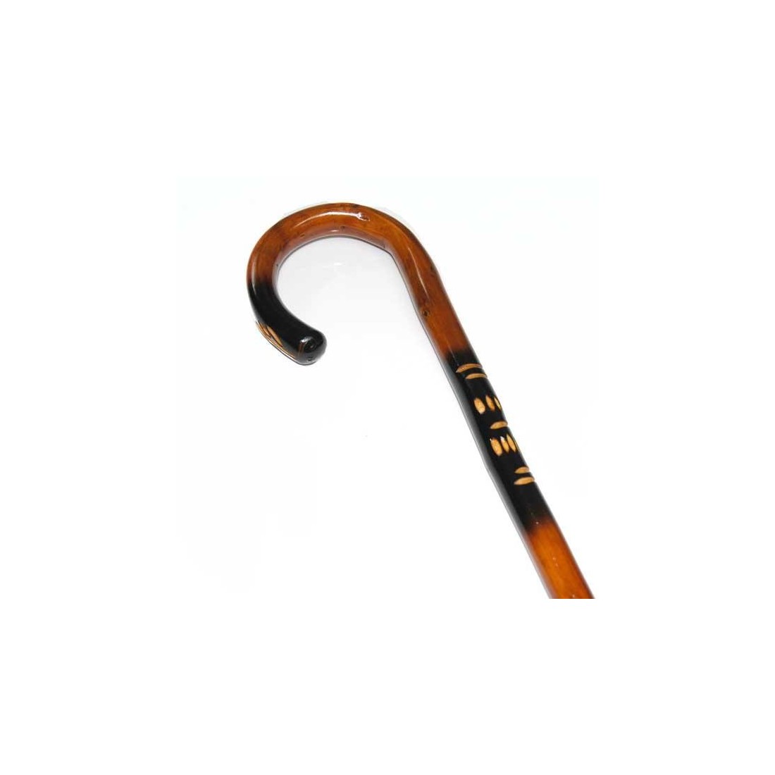 Bastón gayato madera de castaño tallada