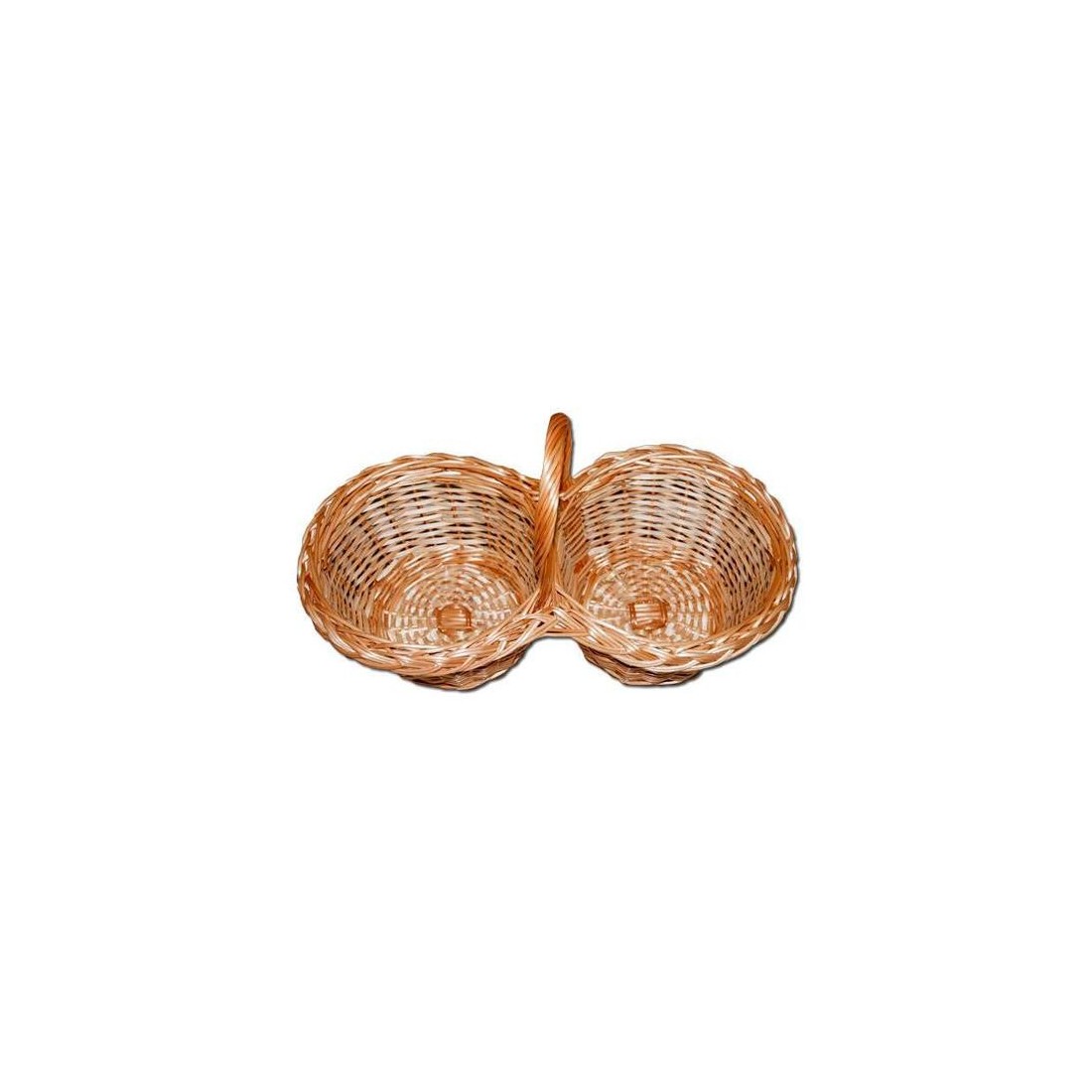Cesta Doble de Mimbre mod. Carlares