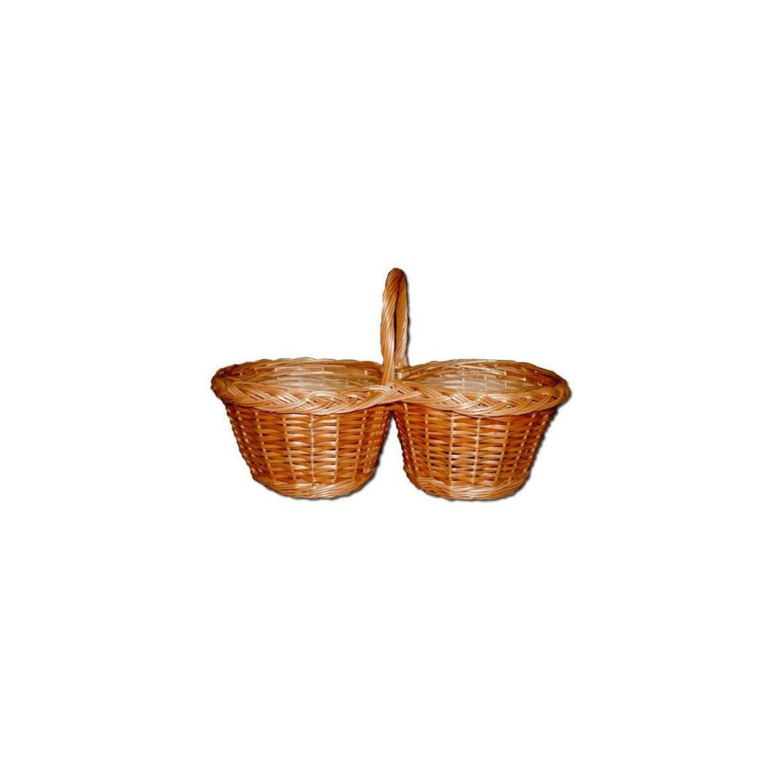 Cesta Doble de Mimbre mod. Carlares