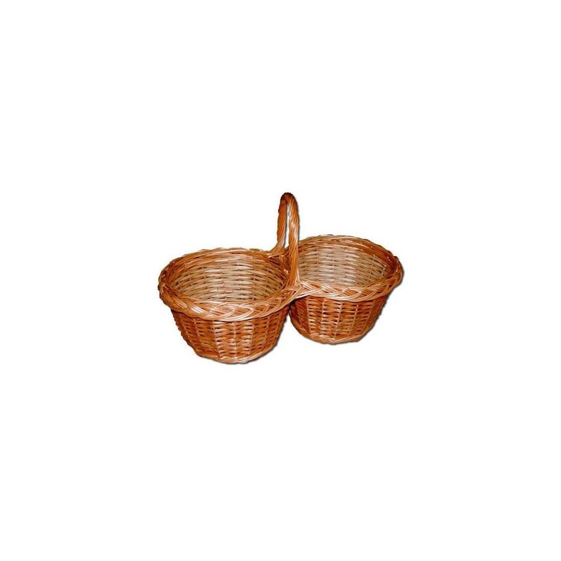 Cesta Doble de Mimbre mod. Carlares