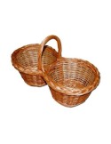 Panier en osier double mod. Carlares