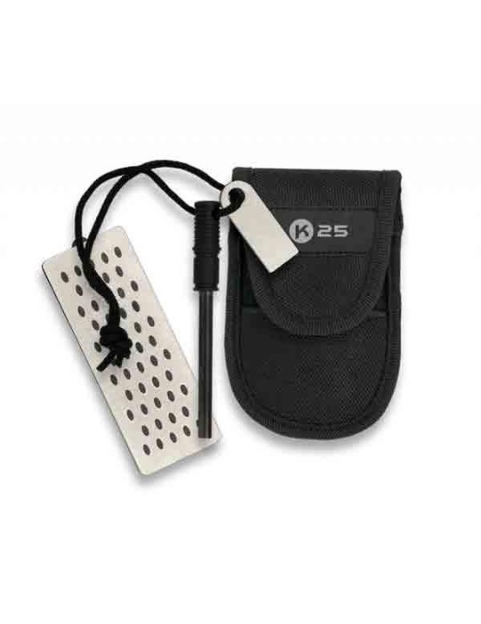 Kit afilador pedernal con funda Kit afilador pedernal con funda