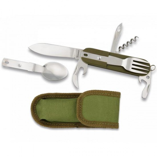 Multipurpose camping knife with sheath