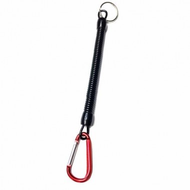 extensible extension cord with carabiner