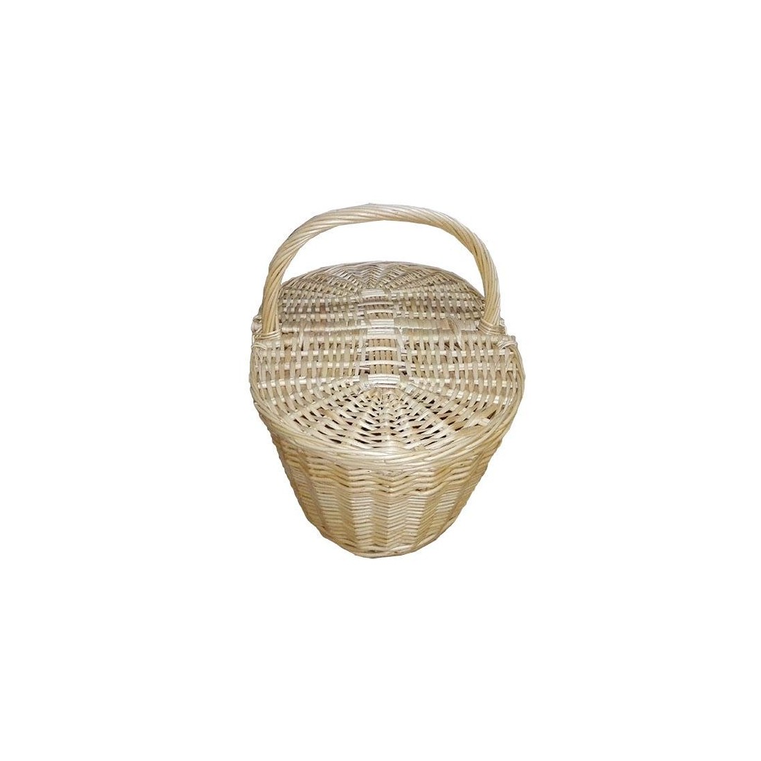 Large niscalera basket with natural wicker lids