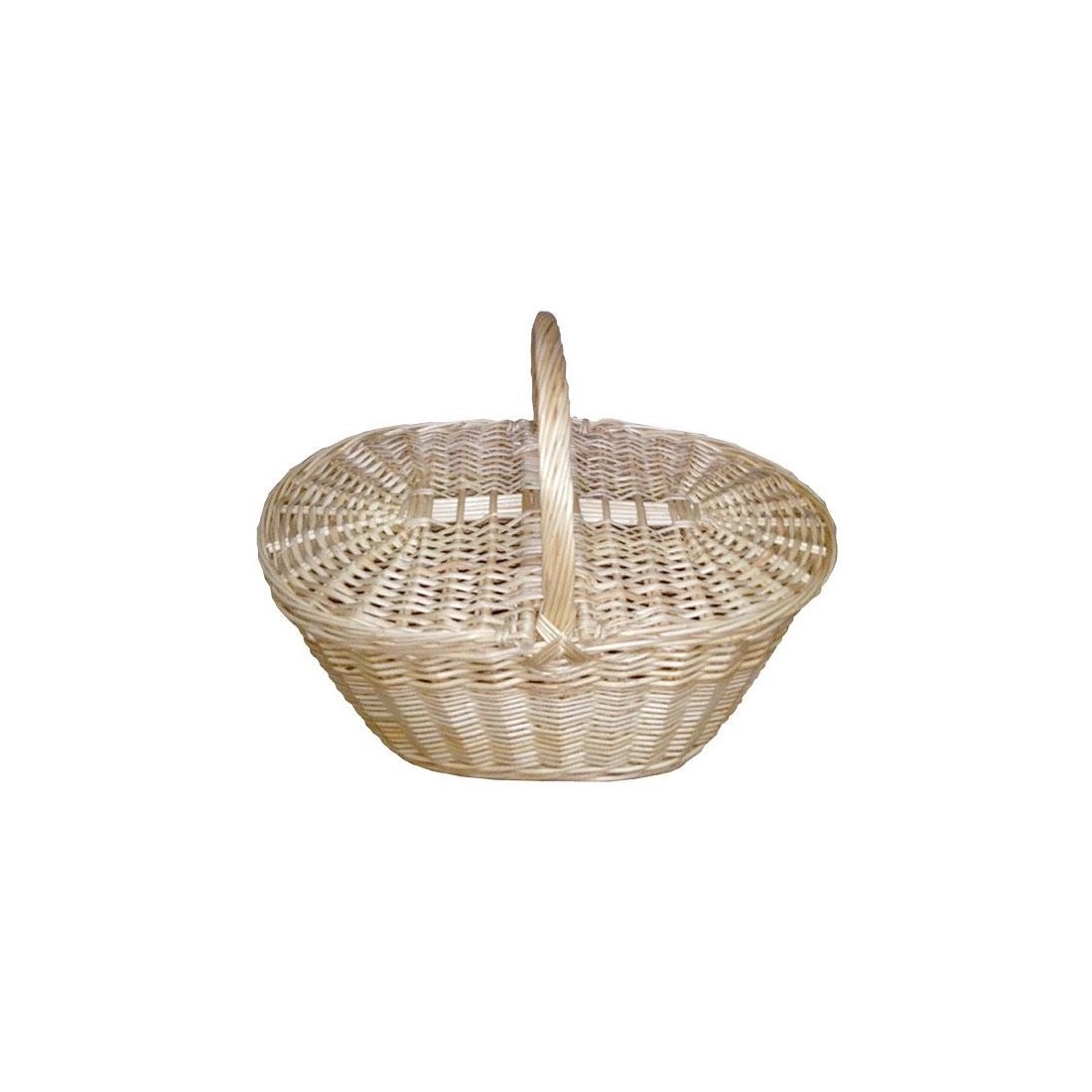 Large niscalera basket with natural wicker lids
