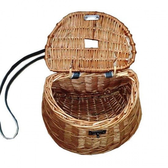 Wicker hanging basket