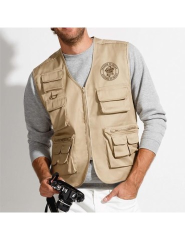 Black multi-pocket vest 2
