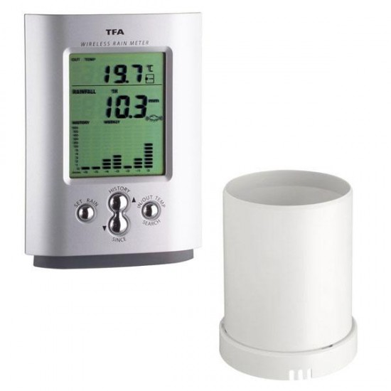 Pluviómetro digital / Medidor de Temperatura y Lluvia