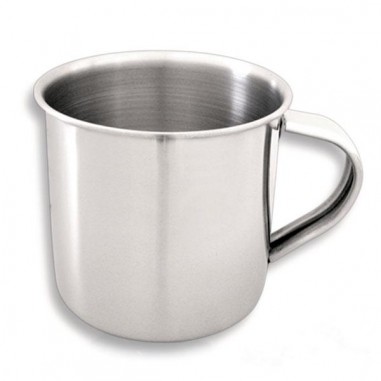 quanjucheer 8 cm Silver in escursione tazza per caffè e tè Acciaio INOX perfetta da usare allaperto in campeggio tazza in acciaio inox tazza da 8 cm 