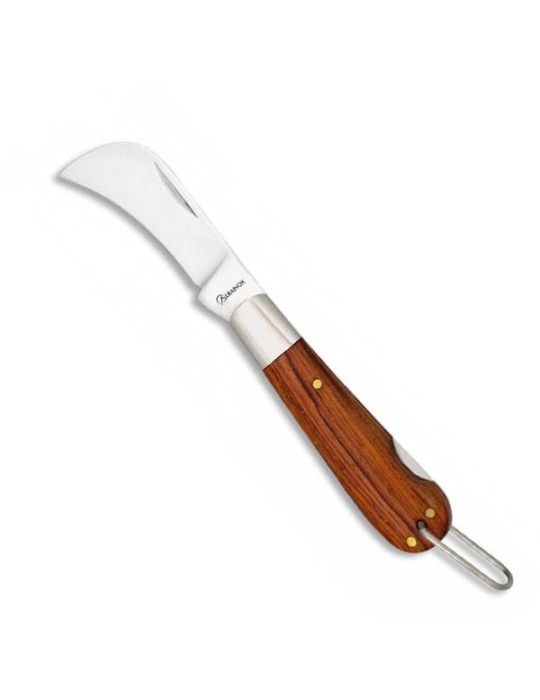 Wooden aluminum locking clasp with safety catch 5,5 cm Wooden aluminum locking clasp with safety catch 5,5 cm