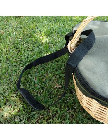 Adjustable lid for large basket 2