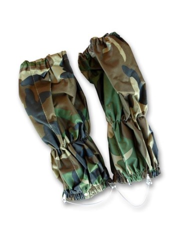Guêtre en nylon avec fermeture éclair couleur camouflage