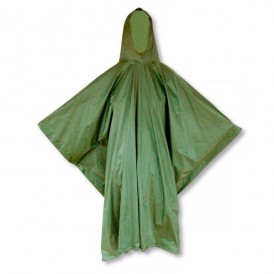 Poncho imperméable vert