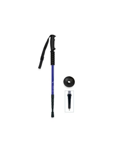 Aluminum Trekking Pole Blue - Foldable & Ergonomic 2